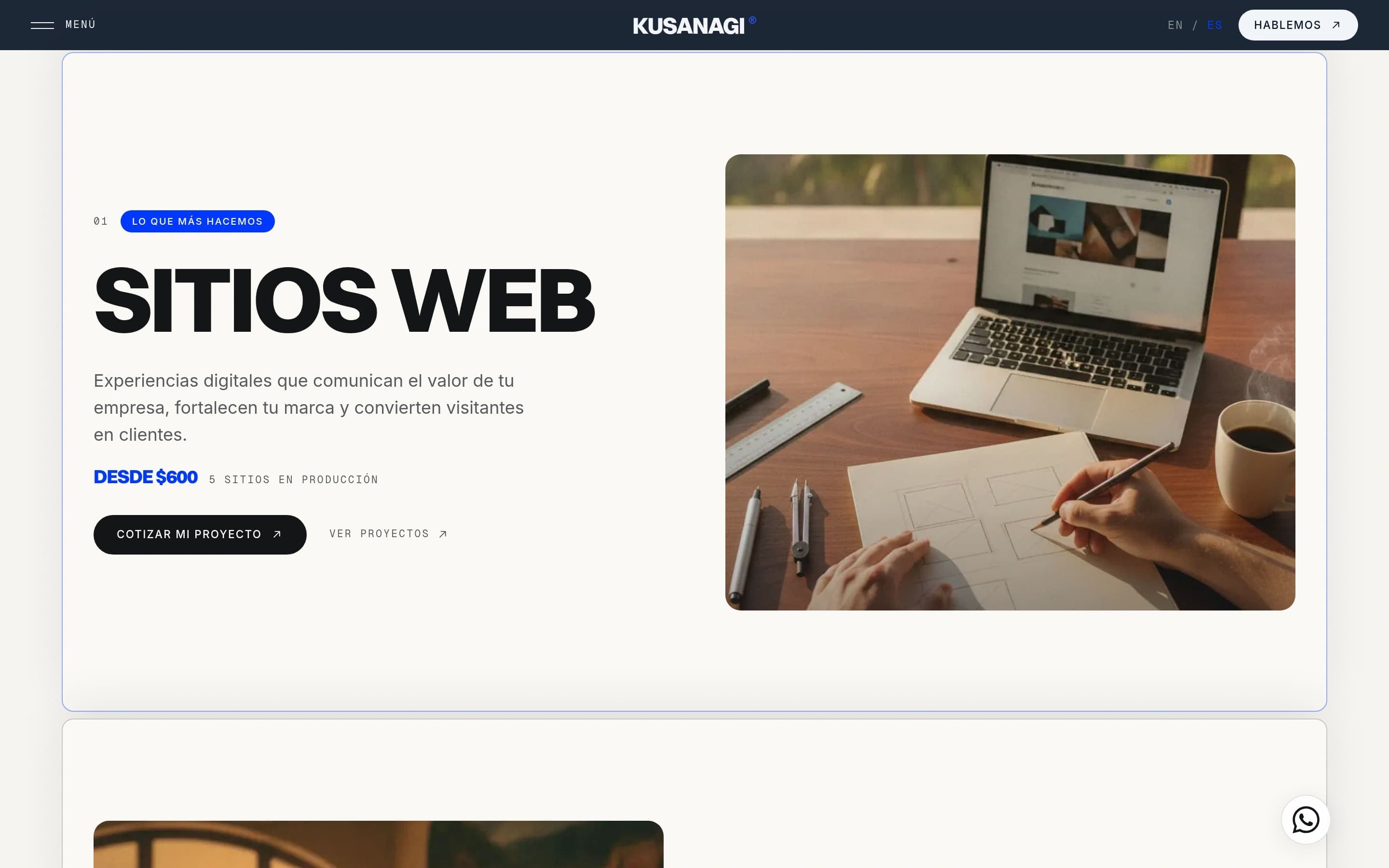 Kusanagi Studio — Servicios en capas