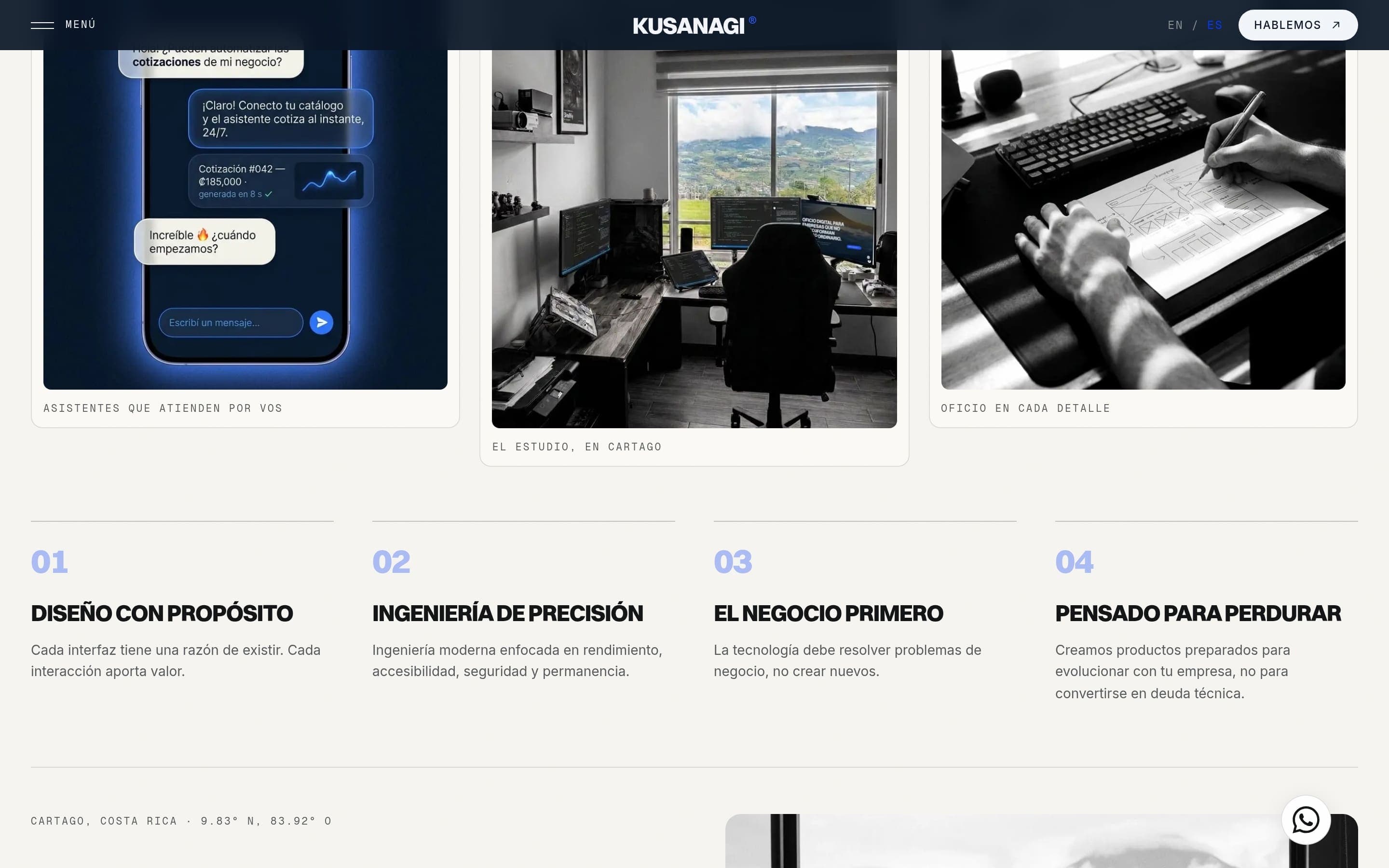 Kusanagi Studio — El estudio y su oficio